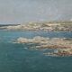 Painting "Seaside", oil on strong cardboard.