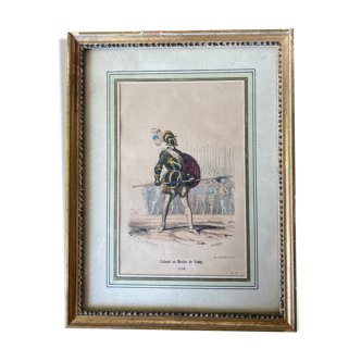 Lithograph Colonel or Mestre de Camp