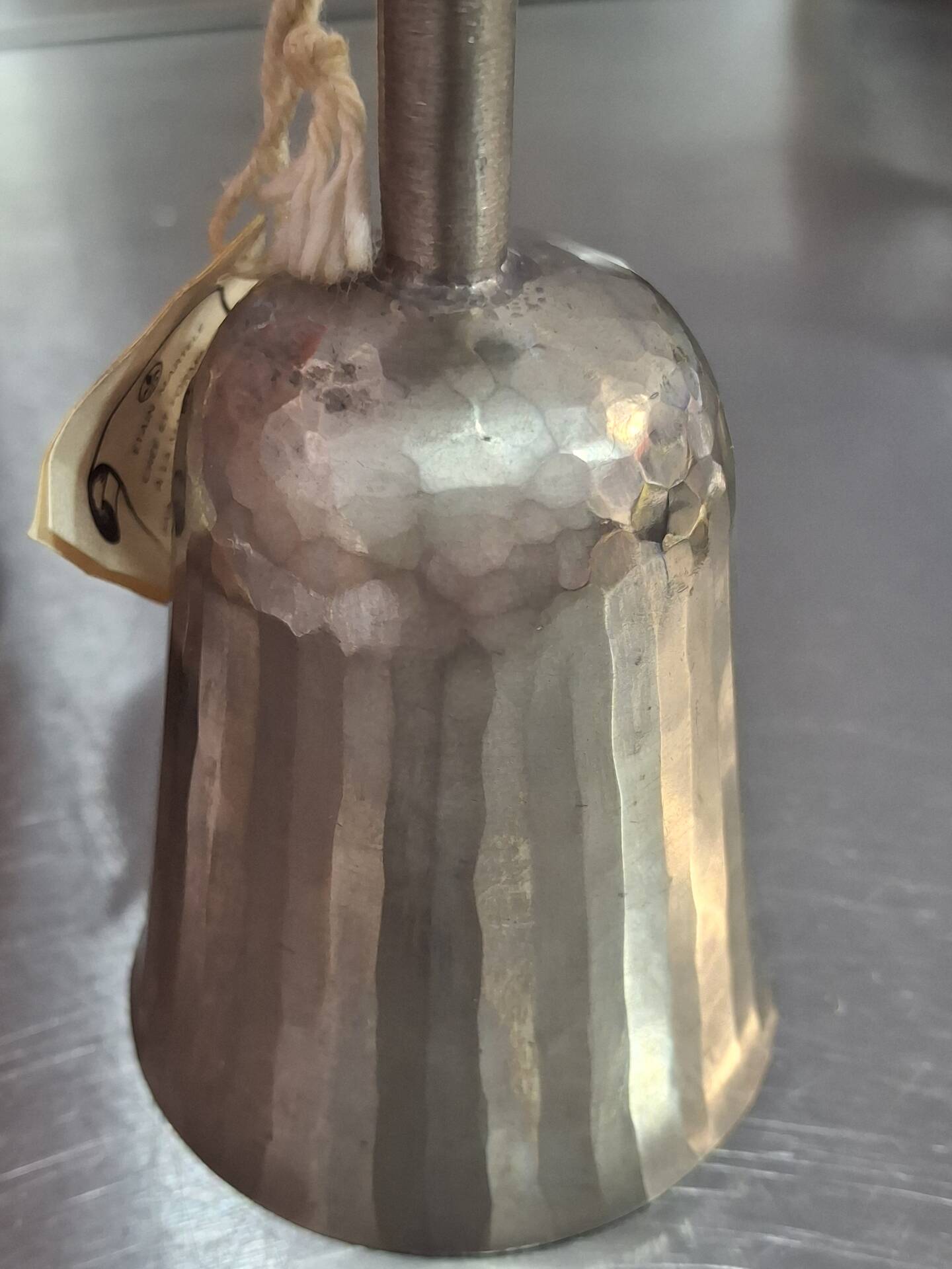 Footed glass in pewter