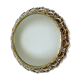 Vintage illuminated crystal brass mirror, 1960s