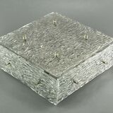 1960s lamp ceiling lamp Plafoniere Kalmar Franken Ice Glas Design