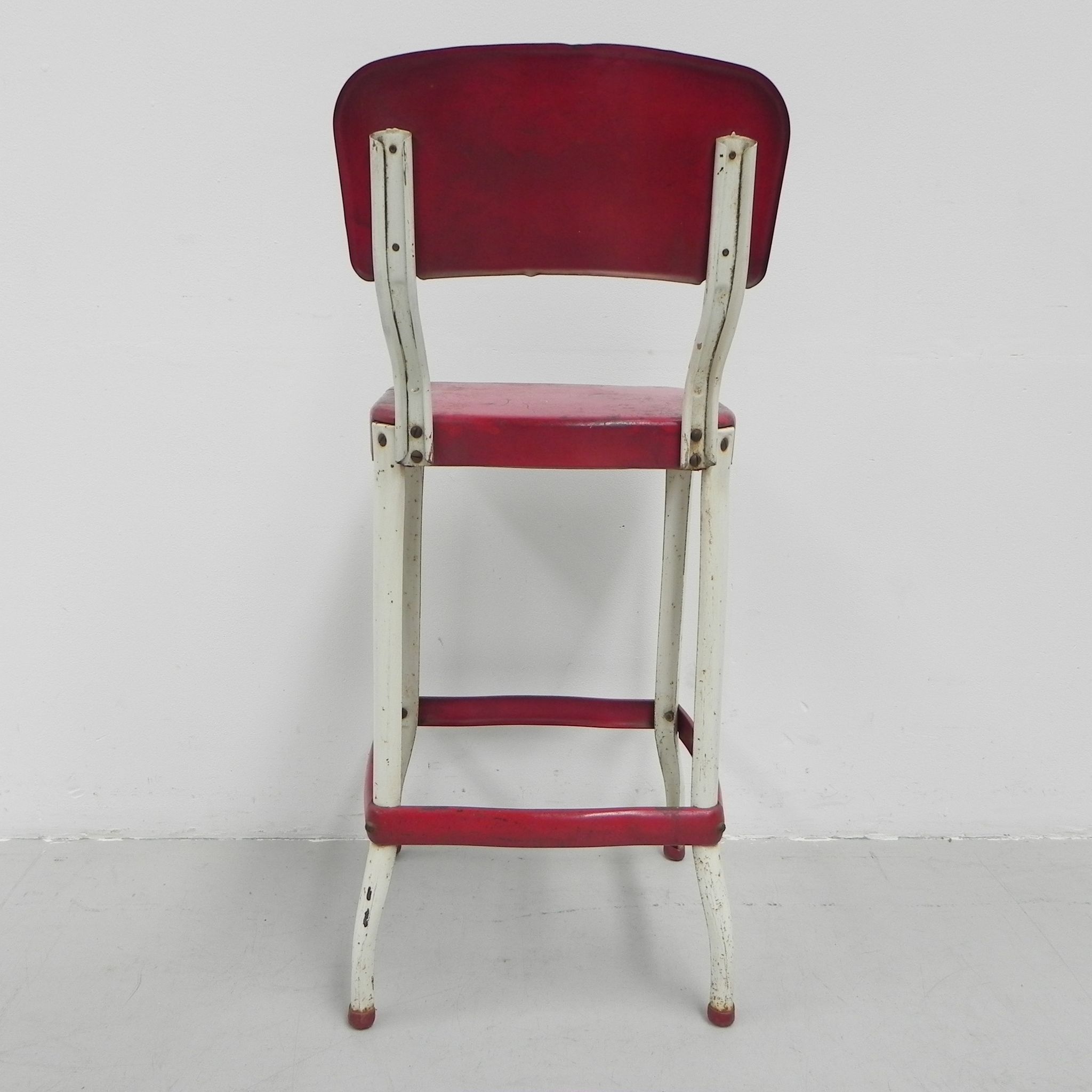 Industrial steel bar stool, stool, Cosco