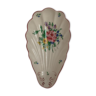 Ravier old earthenware shell KG Lunéville