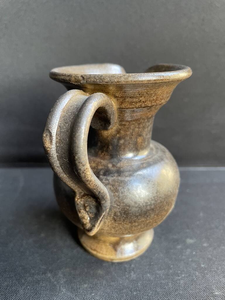 Terracotta pitcher signed Jean Marais - Vallauris