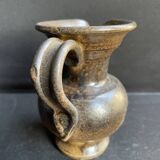Terracotta pitcher signed Jean Marais - Vallauris