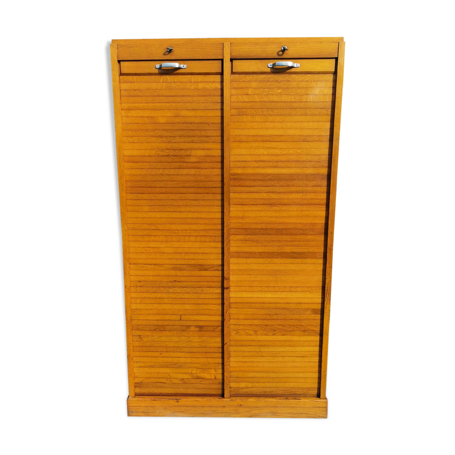 double curtain binder, year 50, light oak