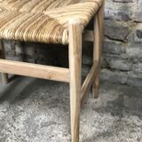 Raw teak mulched stool