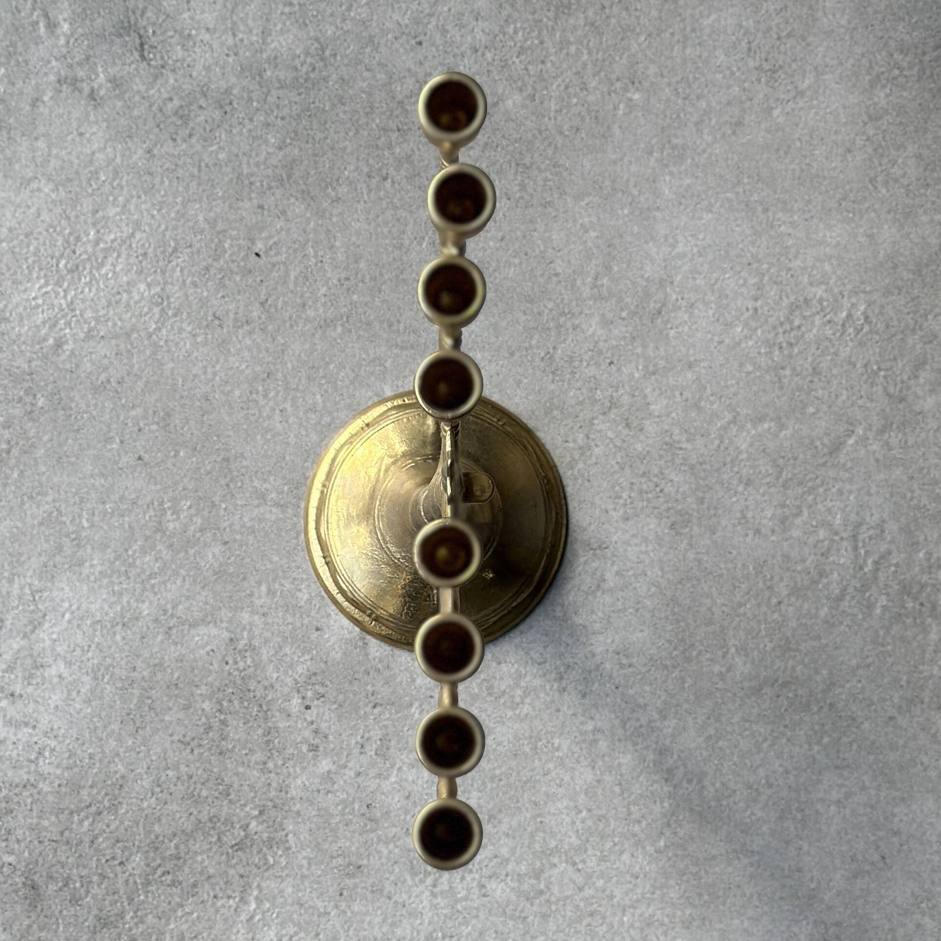 9-branch candlestick (Hanoukia) in brass.