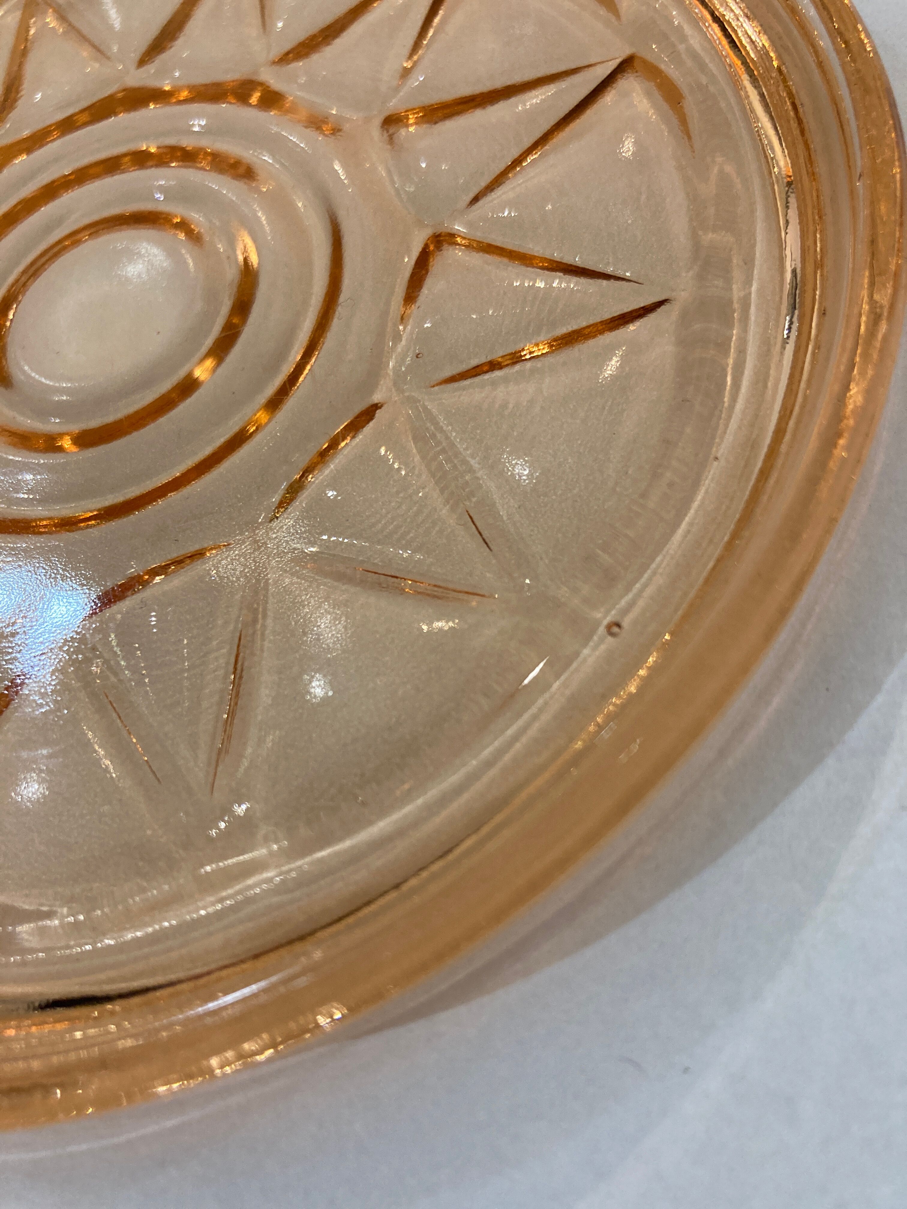 Duo under bottles pink glass