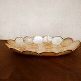 Oval cup in mother-of-pearl