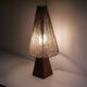 Lampe scandinave en bois et corde 1960
