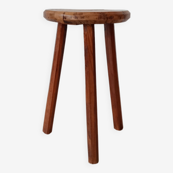 Tabouret tripode brutaliste vintage