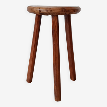 Vintage brutalist tripod stool