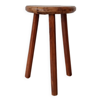 Vintage brutalist tripod stool