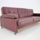 Canapé, day-bed en cuir par Arch. Spicka, Tchécoslovaquie années 1970