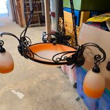 Art nouveau chandelier by Rethondes