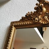 Miroir XIXe 117 x 94 cm fronton rocaille