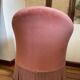Fauteuil crapaud velours rose