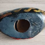 Decorative hand painted ceramic duck