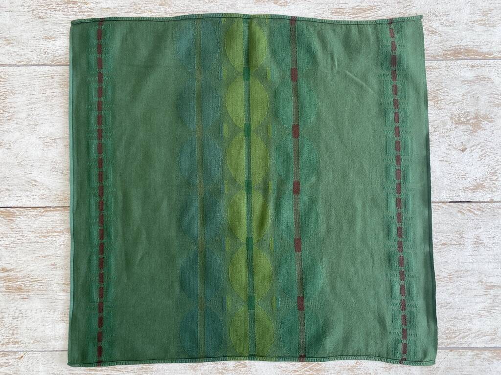 8 damask checkered napkins - cotton - 50x50 cm