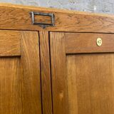 Vintage Parisian cabinet in small model oak