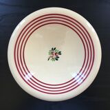 Hollow dish Gien floral decoration