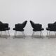 Original set of 4 'Executive' armchairs by Eero Saarinen for Knoll, 1960s
