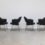 Ensemble original de 4 fauteuils 'Executive' par Eero Saarinen pour Knoll, années 1960.