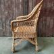 Fauteuil vintage rotin et osier