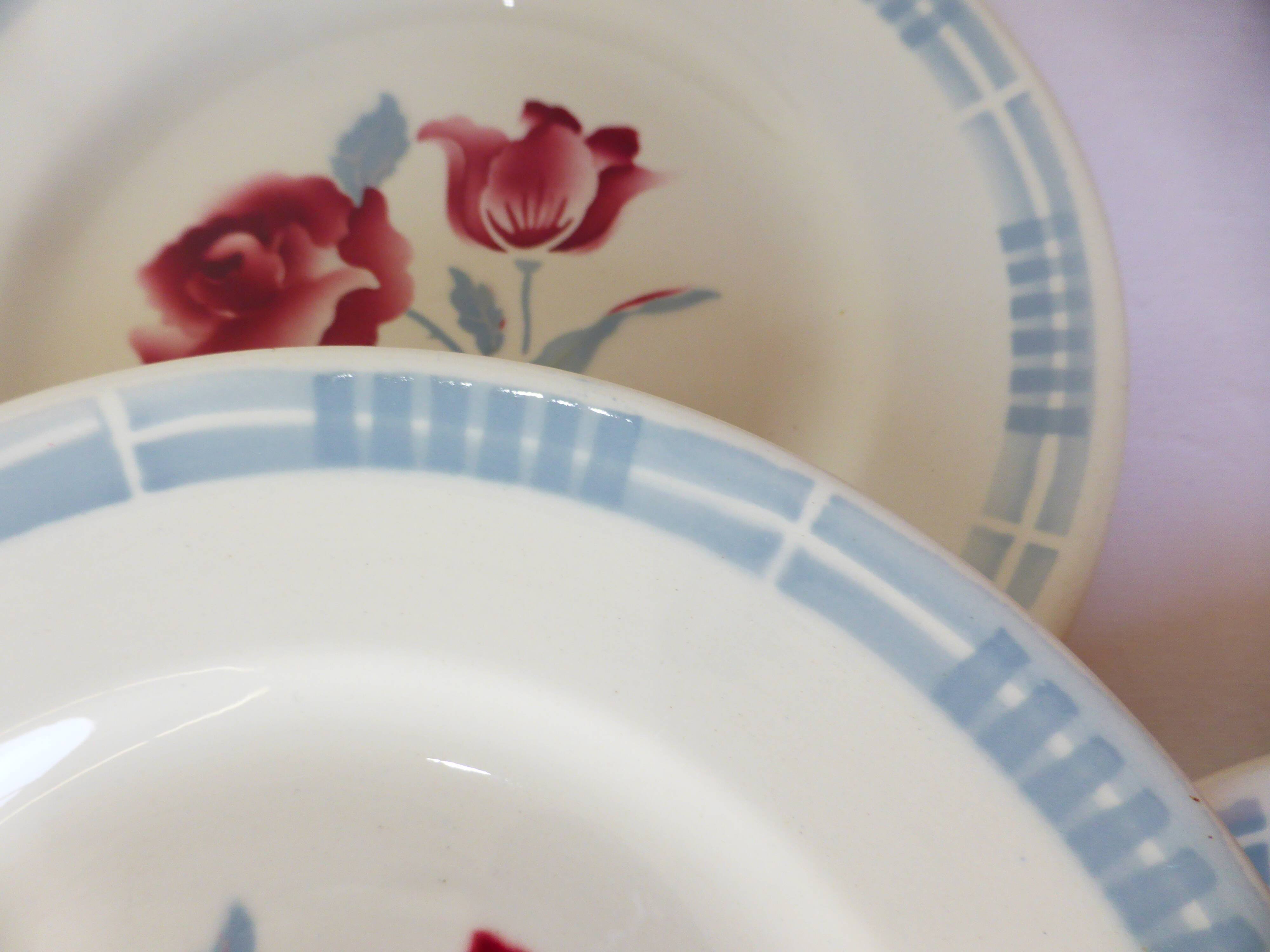 4 dessert plates of Digoin Sarreguemines model Troyes 220550