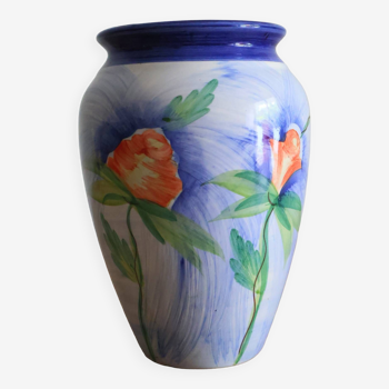 Ceramic flower vase floral decoration