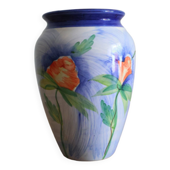 Ceramic flower vase floral decoration