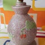 Bedside lamp in vintage earthenware
