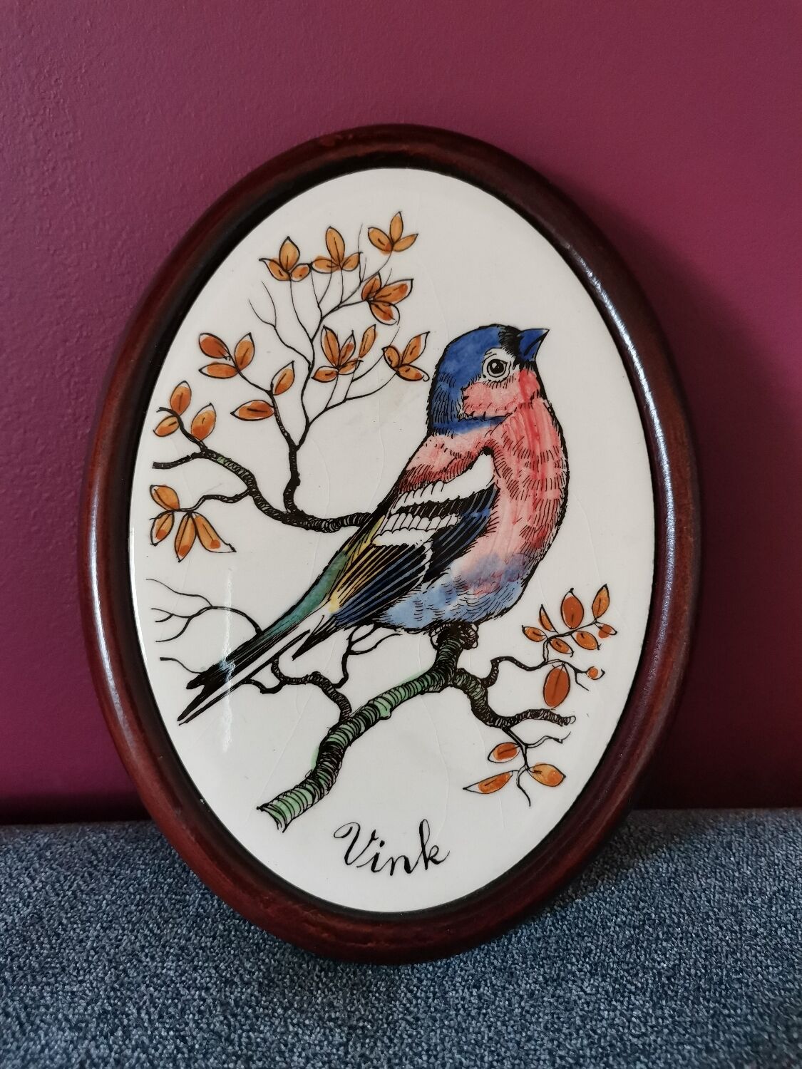 Bullfinch bird frame