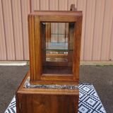 Buffet Art Déco en noyer avec marbres et guérites