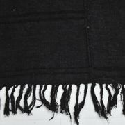 5x7 Grey & Black Striped Vintage Kilim Rug, 155x229Cm