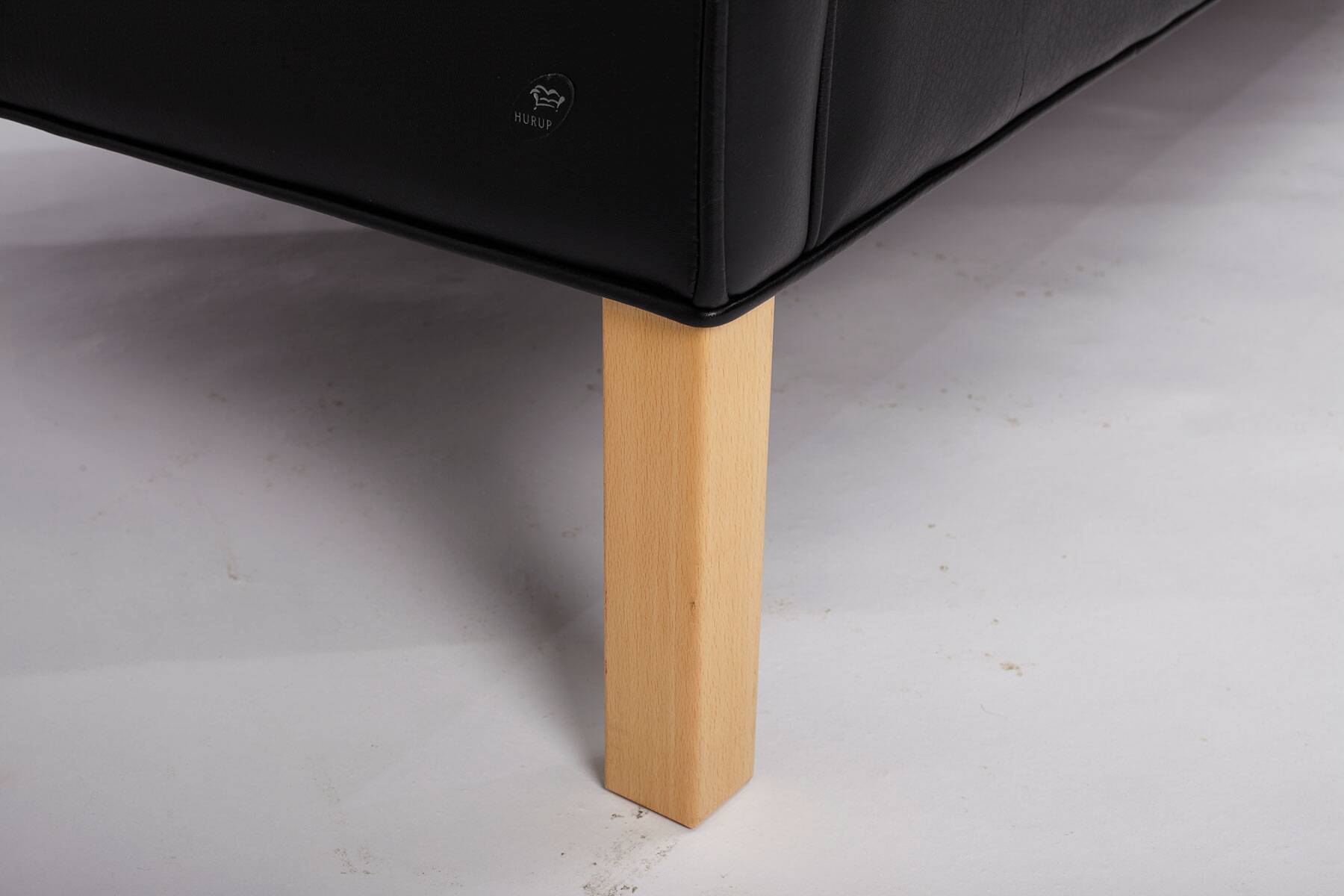 Leather Sofa produced by Hurup Møbelfabrik, Denmark 1970s.