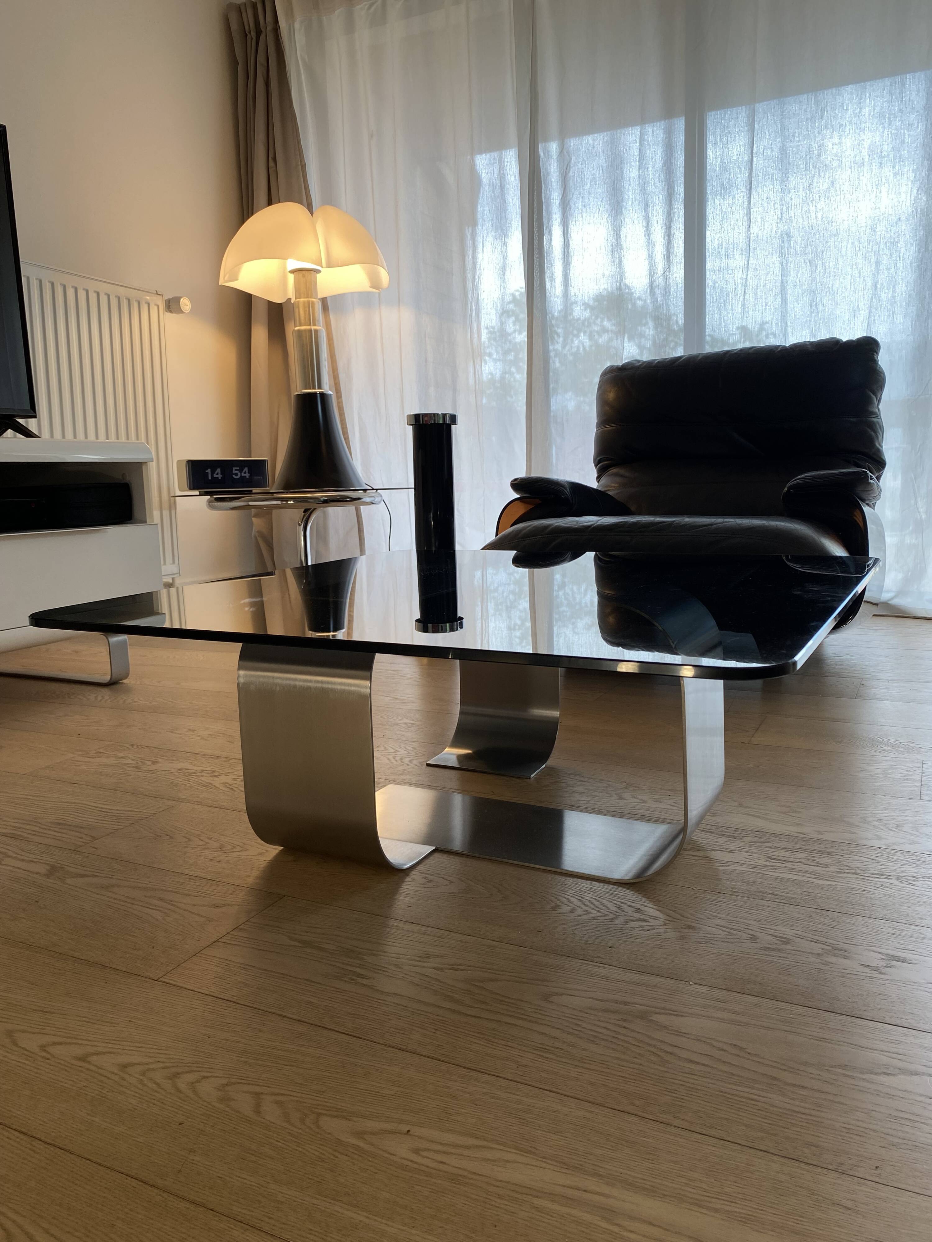 Coffee table "Naja" by Francois Monnet for Kappa 1970