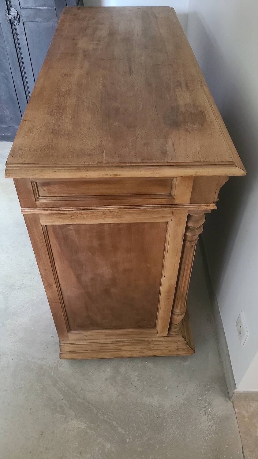 Old counter furniture trade furniture console central island raw wood storage sideboard
