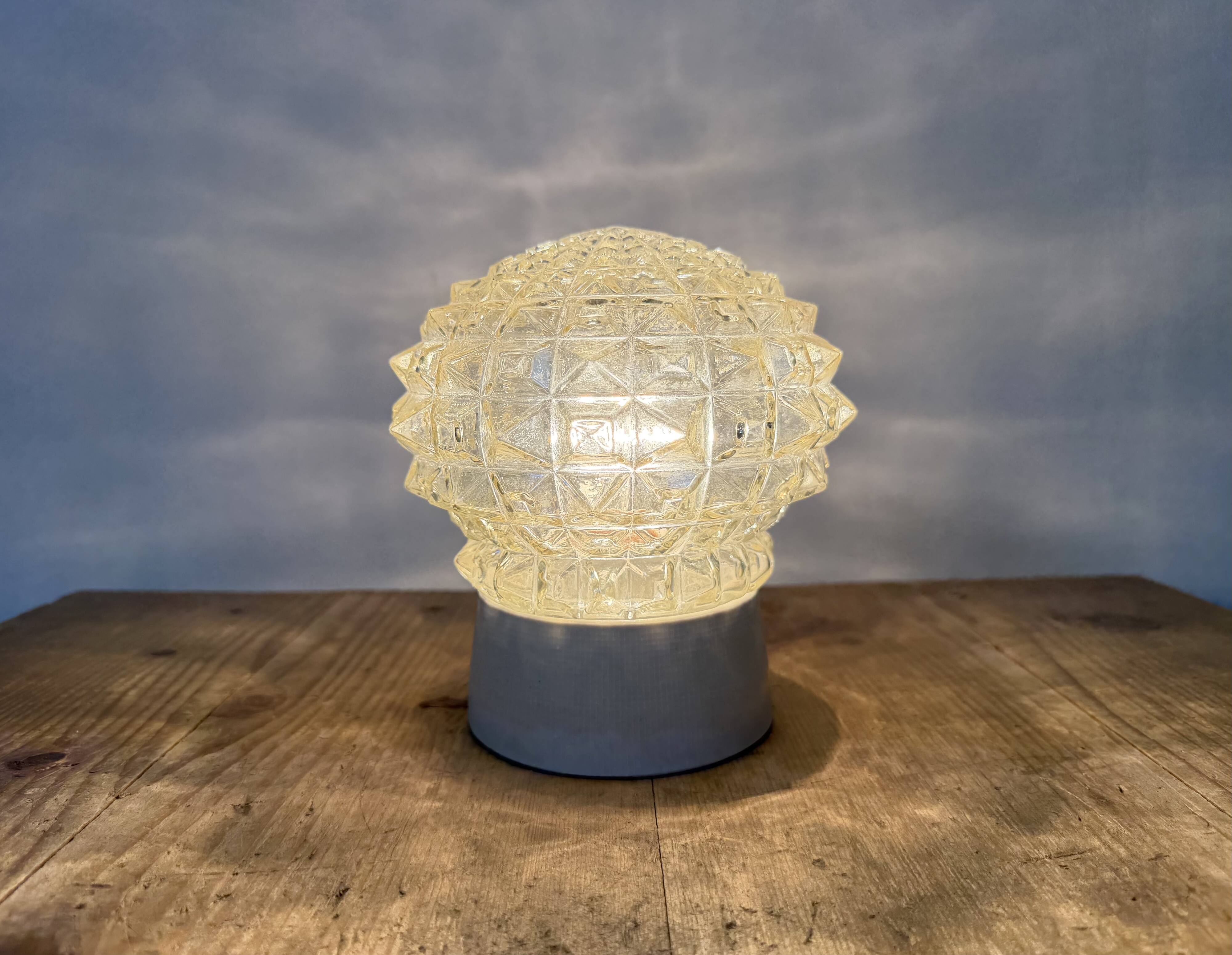 Vintage White Porcelain Ceiling Light, 1970s