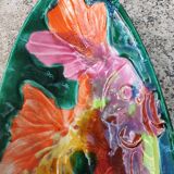 Ceramic dish Vallauris 1960s, fish