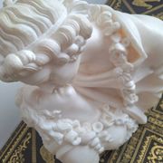 Large Carrara marble after Jean-Antoine Houdon, ancient bust “the