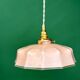 Vintage pink opaline pendant light