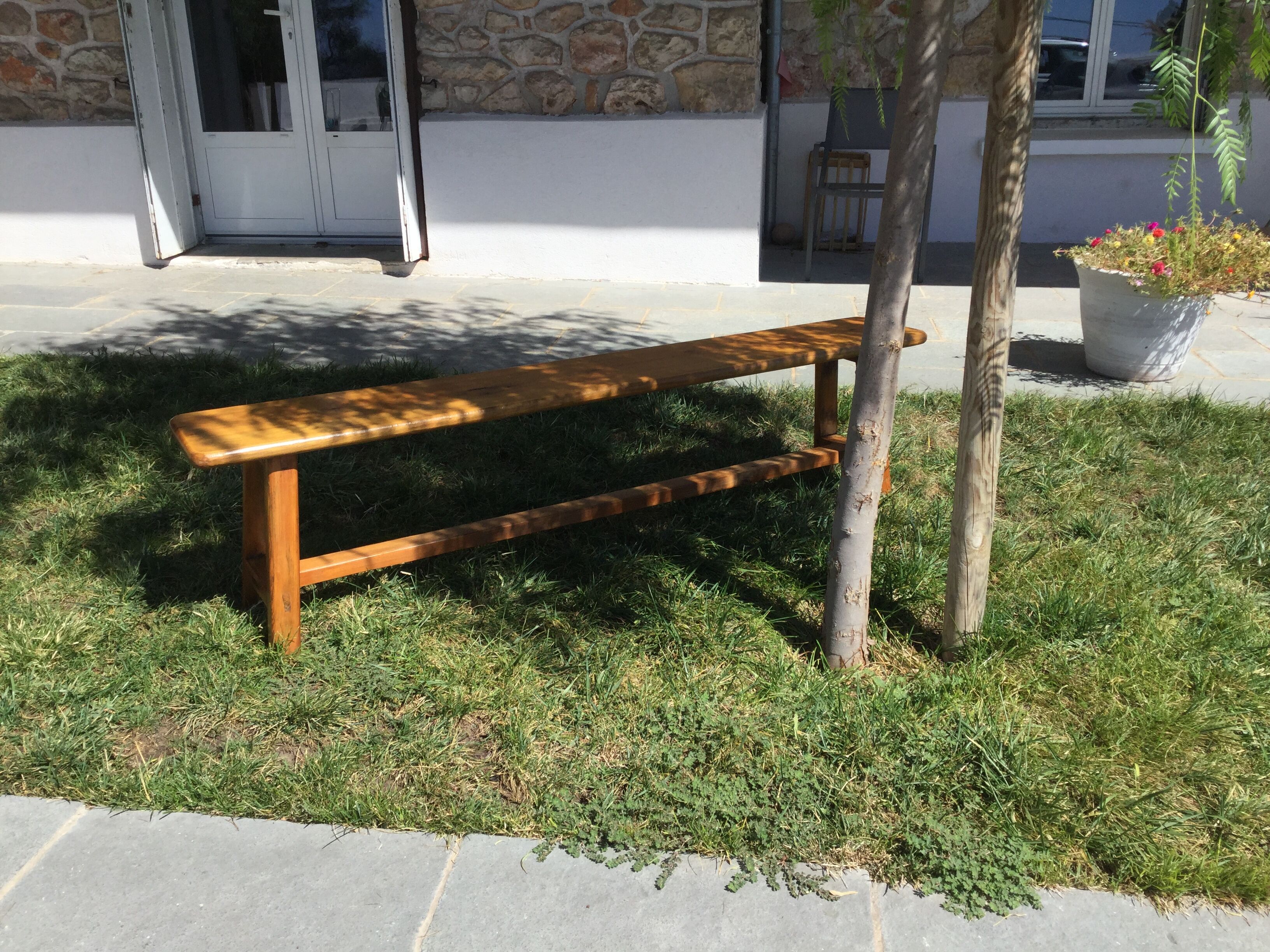 Solid pine bench