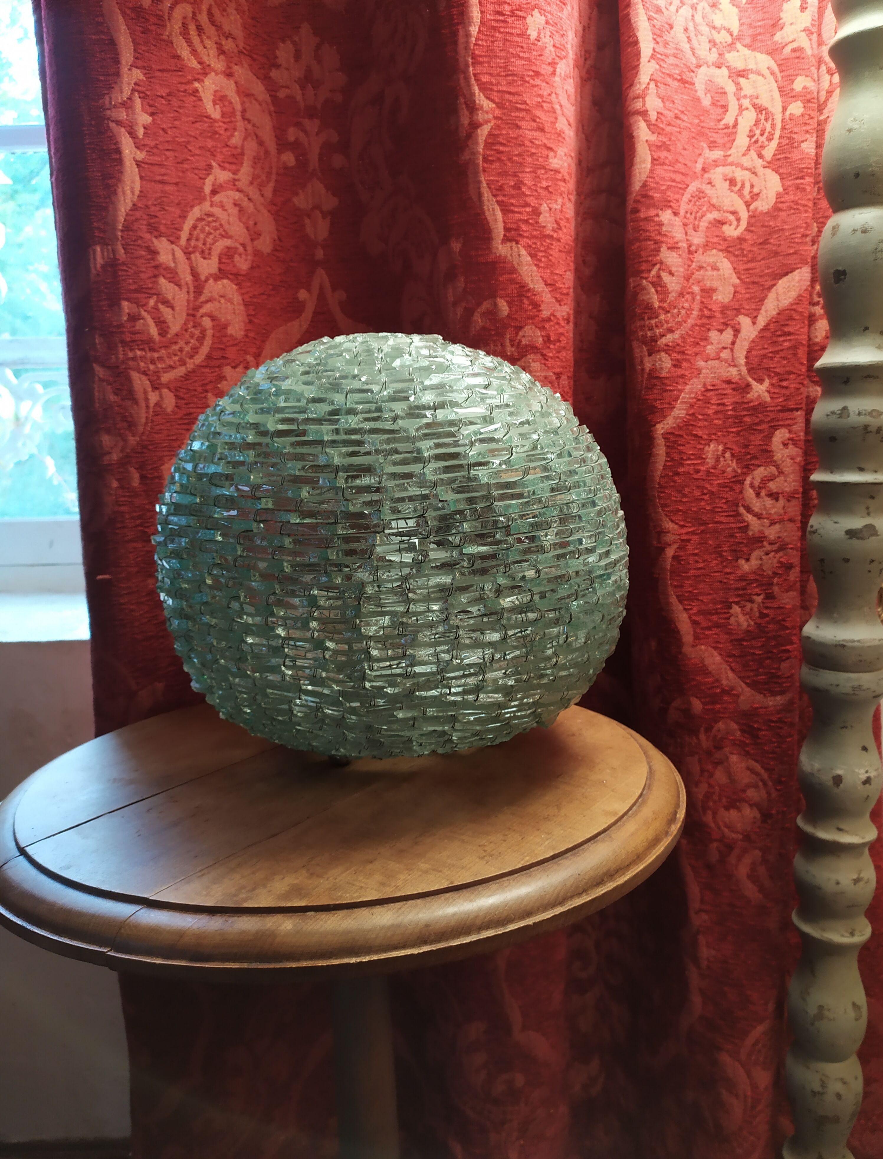 Vintage glass ball lamp