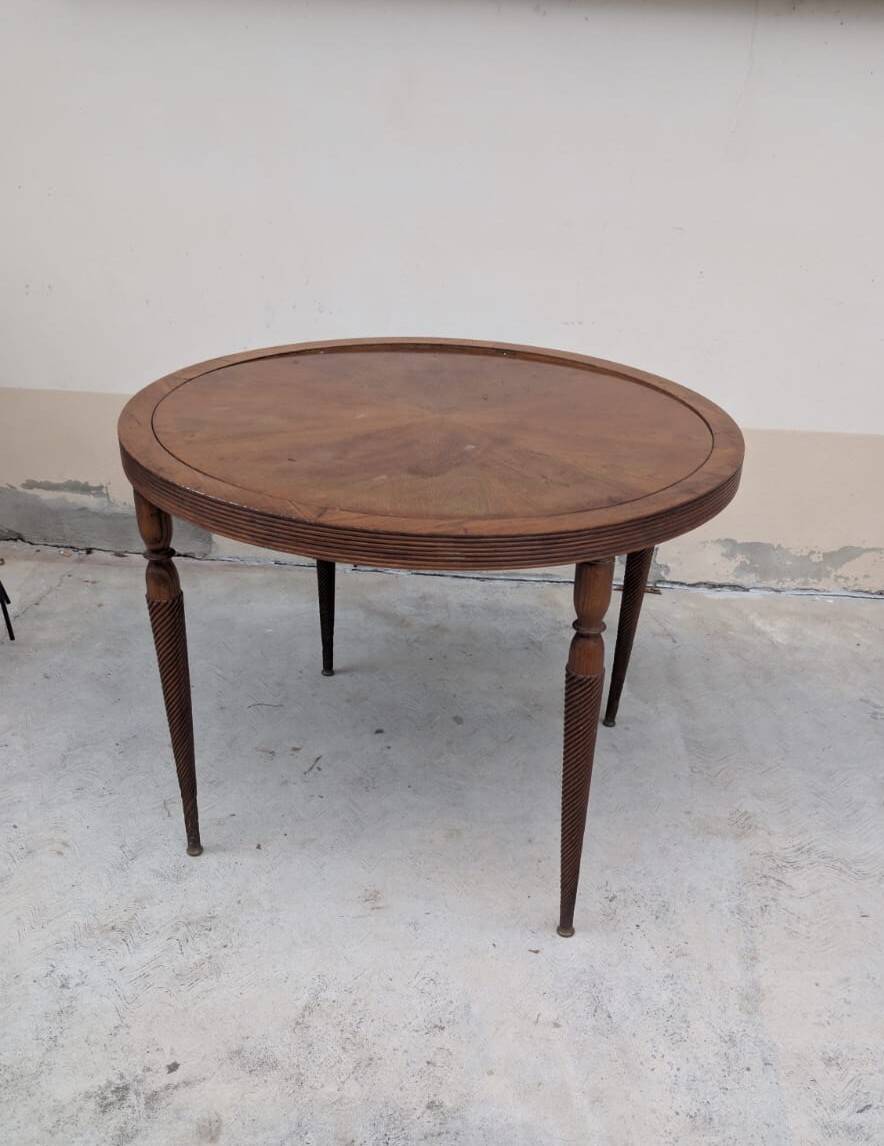 Interwar Italian Rationalist Set: Table & 4 Chairs