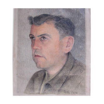 Portait fusain