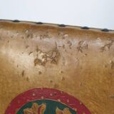 Set of Two Antique Leather Armchairs