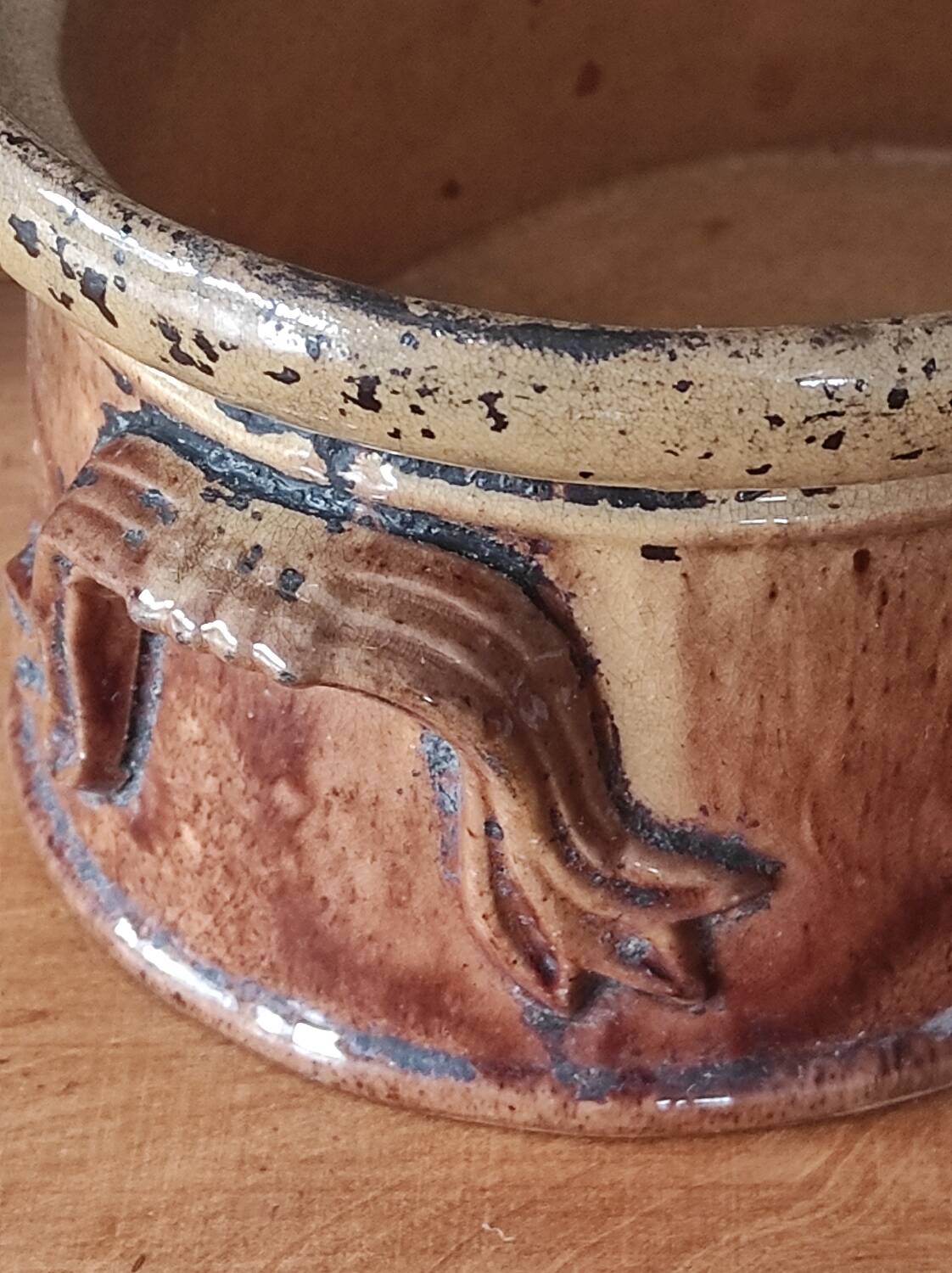 Old terrine in glazed earthenware MIELLE