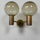 Pair of vintage double wall lights, Hans-Agne Jakobsson V 149/2 Sweden 70